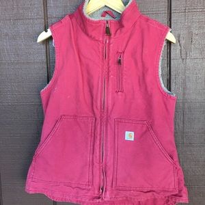 Carhart Sherpa lined Vest Womens size small